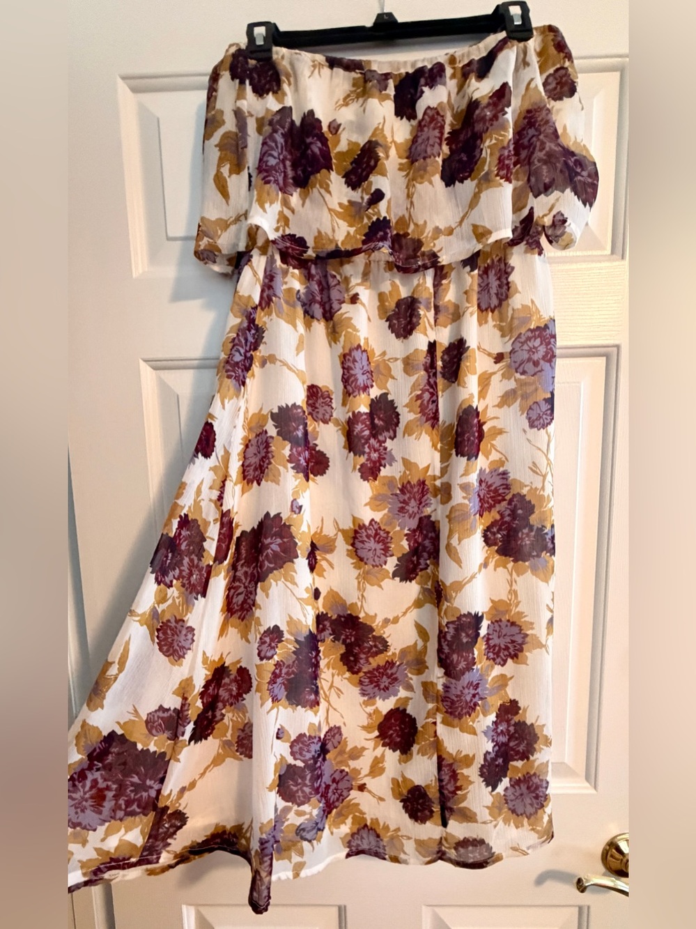 Volcom Floral Print Strapless Dress